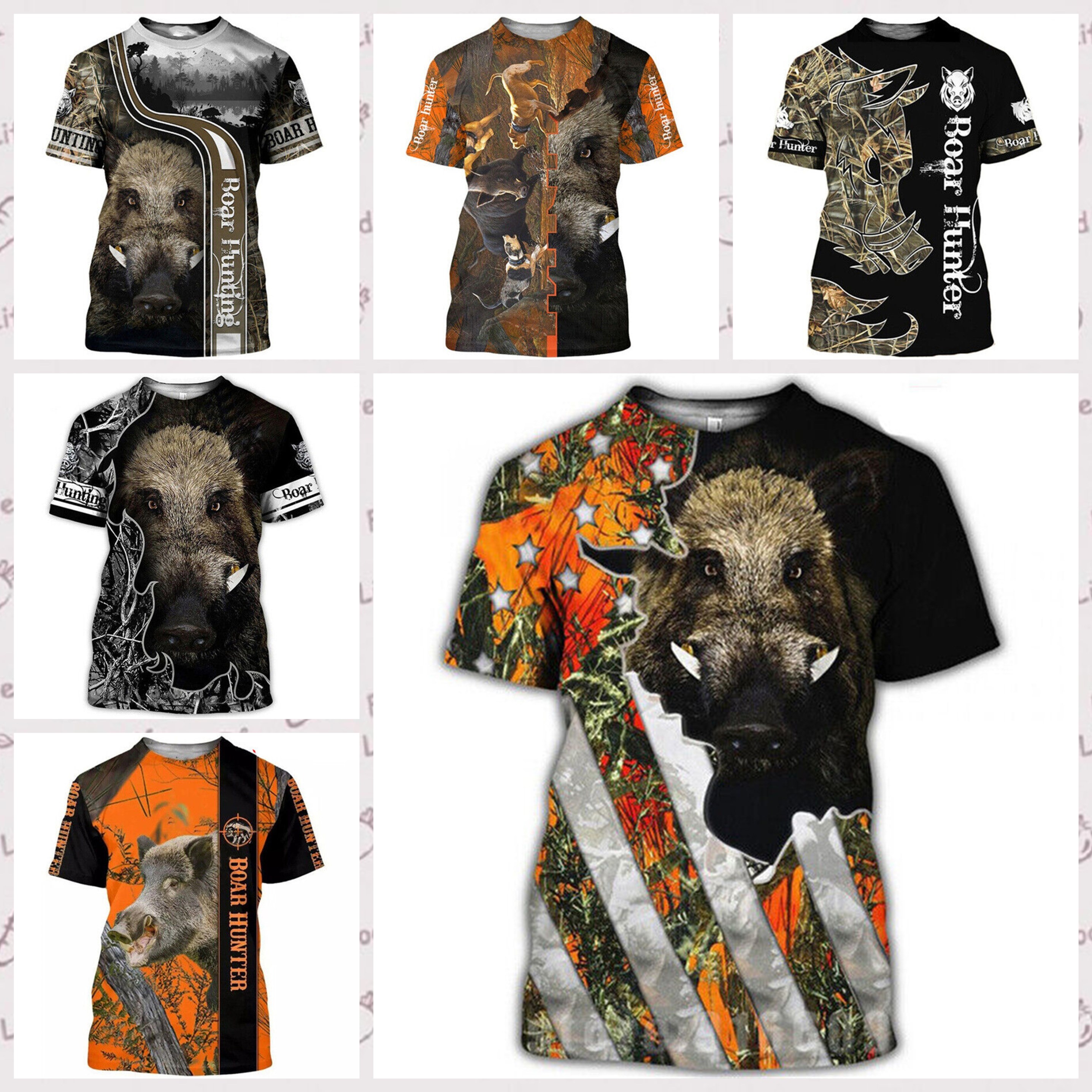 Wildman Hunting & Outdoor Photos - Camo Hunting Animals Wild Boar Men