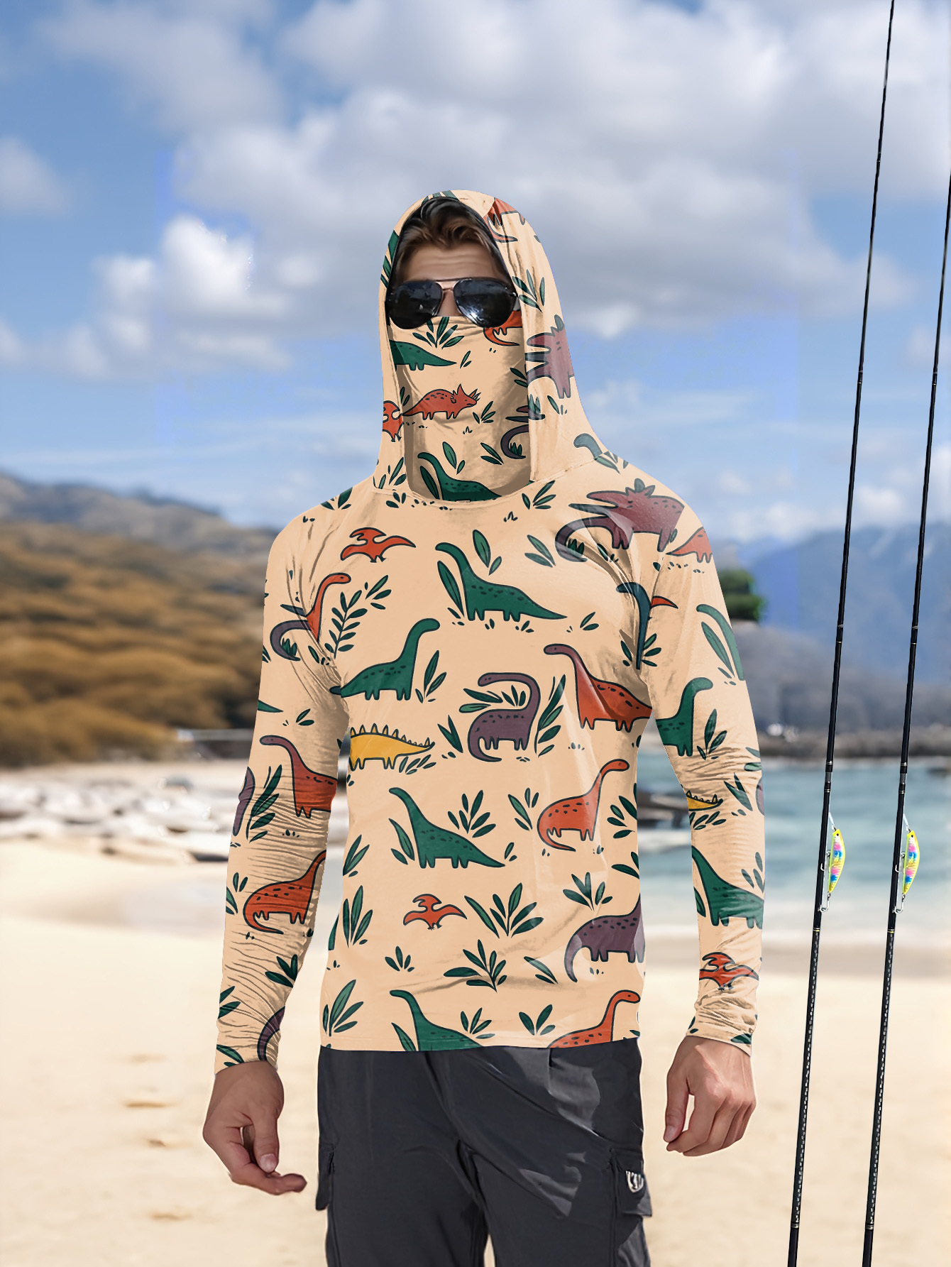 Hunting & Outdoor Supplies Vanderbijlpark Photos - Fishing hooded sweatshirt for men long-sleeved