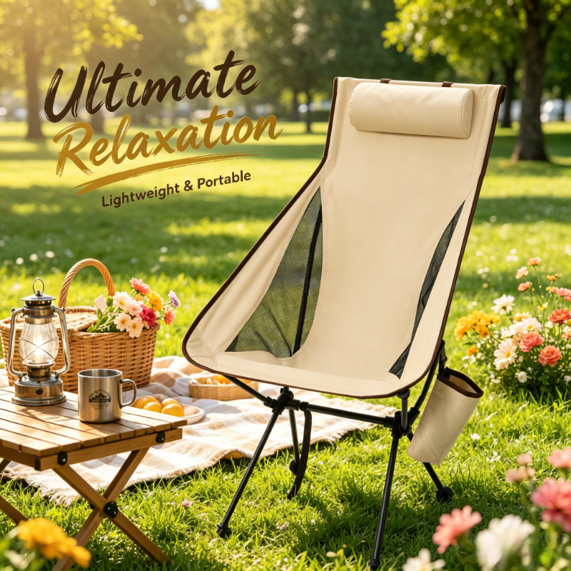 Outdoor Hunting Chair - Lightweight Folding Camping Chair, Aluminum Alloy