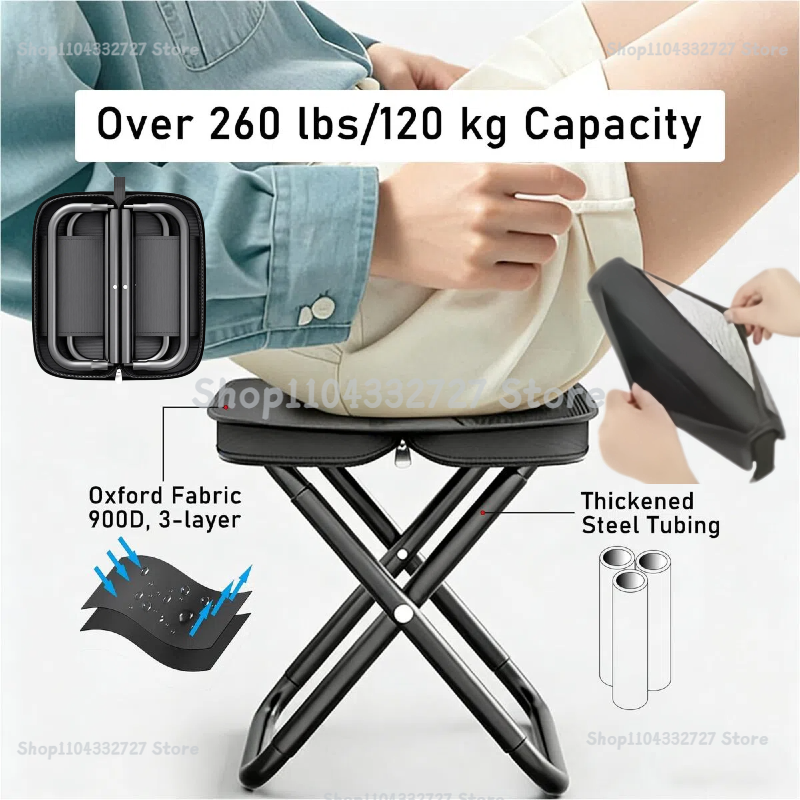 Outdoor Hunting Chair - Portable Folding Stool Lightweight Camping Chair