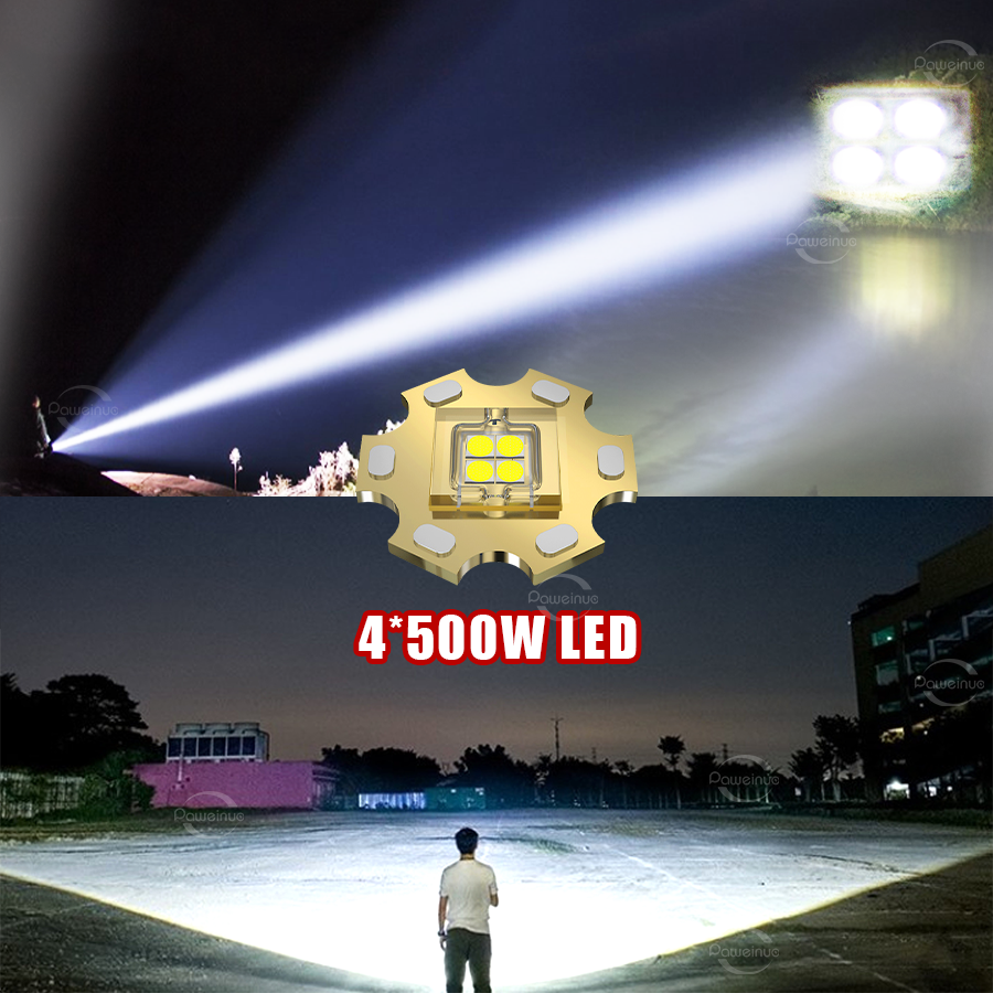 2000W Most Powerful LED Headla - Headlamp Tactical Bright recensione e prezzo