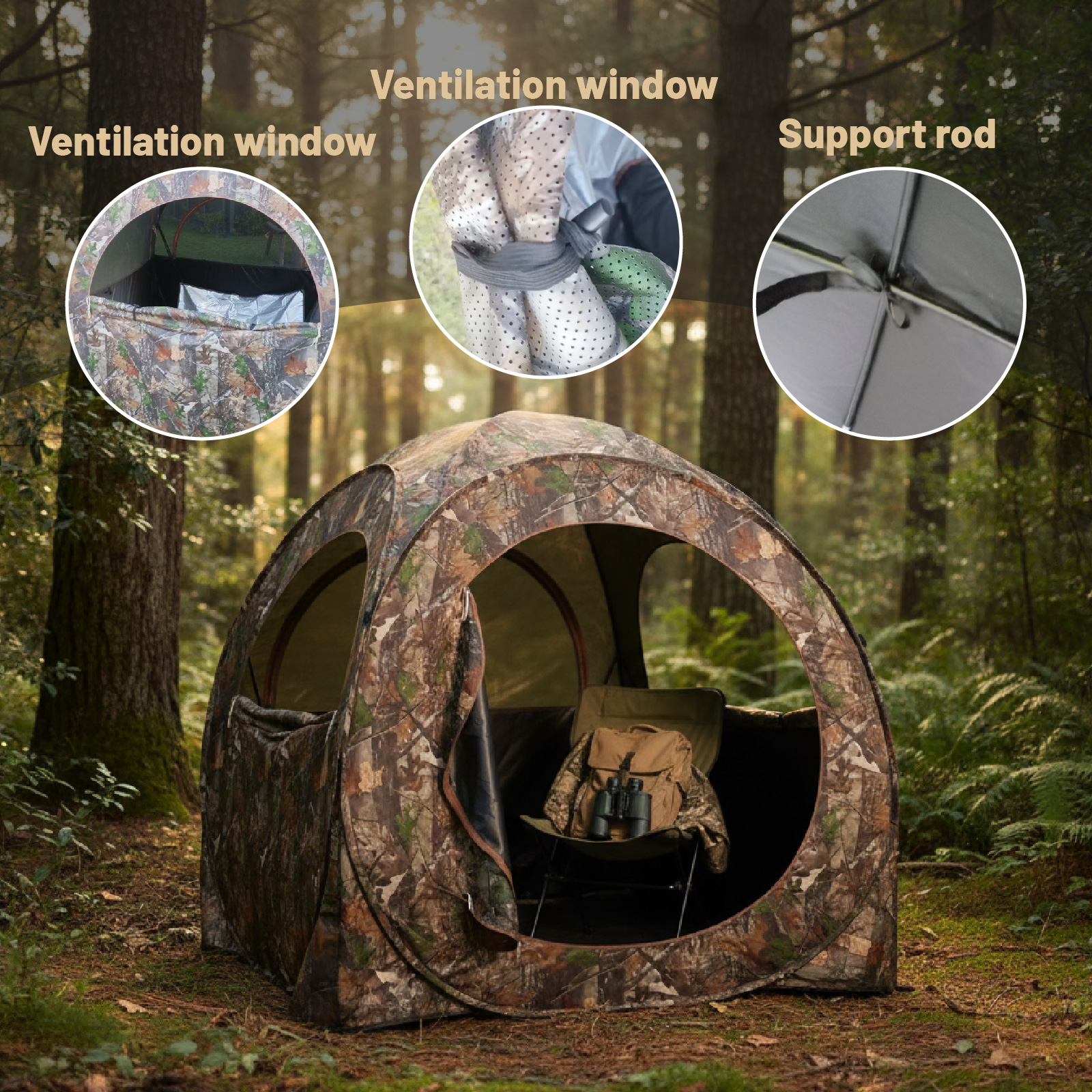Camouflage Pop-Up Hunting Blin - Hunting & Outdoor Supplies Vanderbijlpark Photos recensione e prezzo