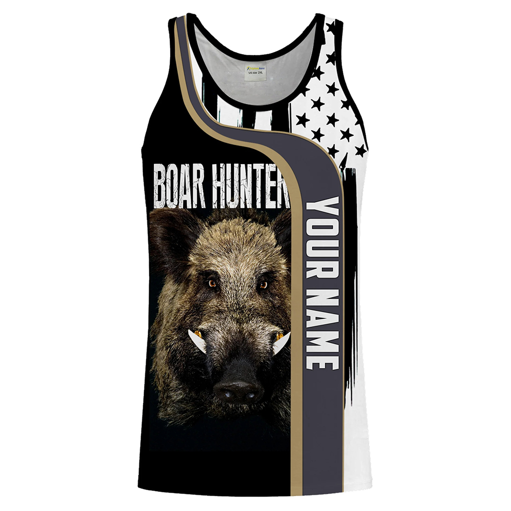 Custom Name Boar Hunter Tank T - Outdoor Hunting Dog Names recensione e prezzo