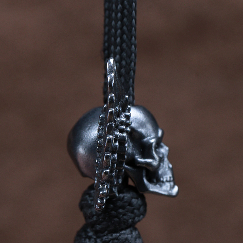 Winged Skull Brass Knife Beads - Paracord Survival Bracelet recensione e prezzo