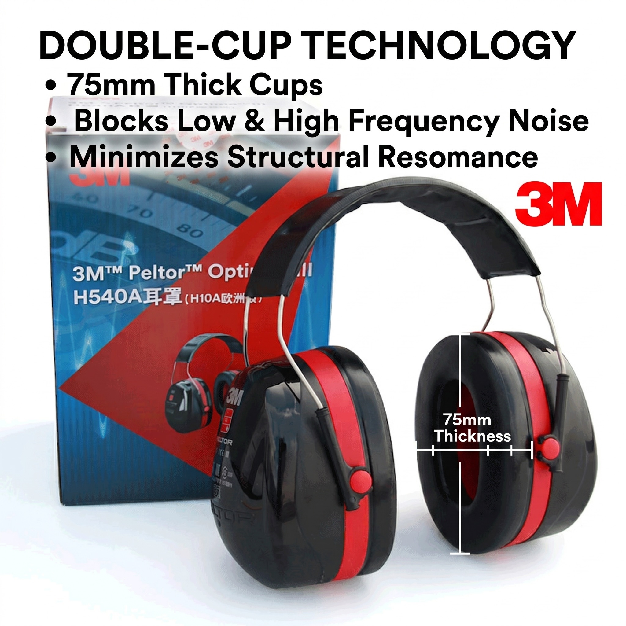 3M H540A Ear Muffs SNR 35dB Pr - Shooting Ear Muff recensione e prezzo