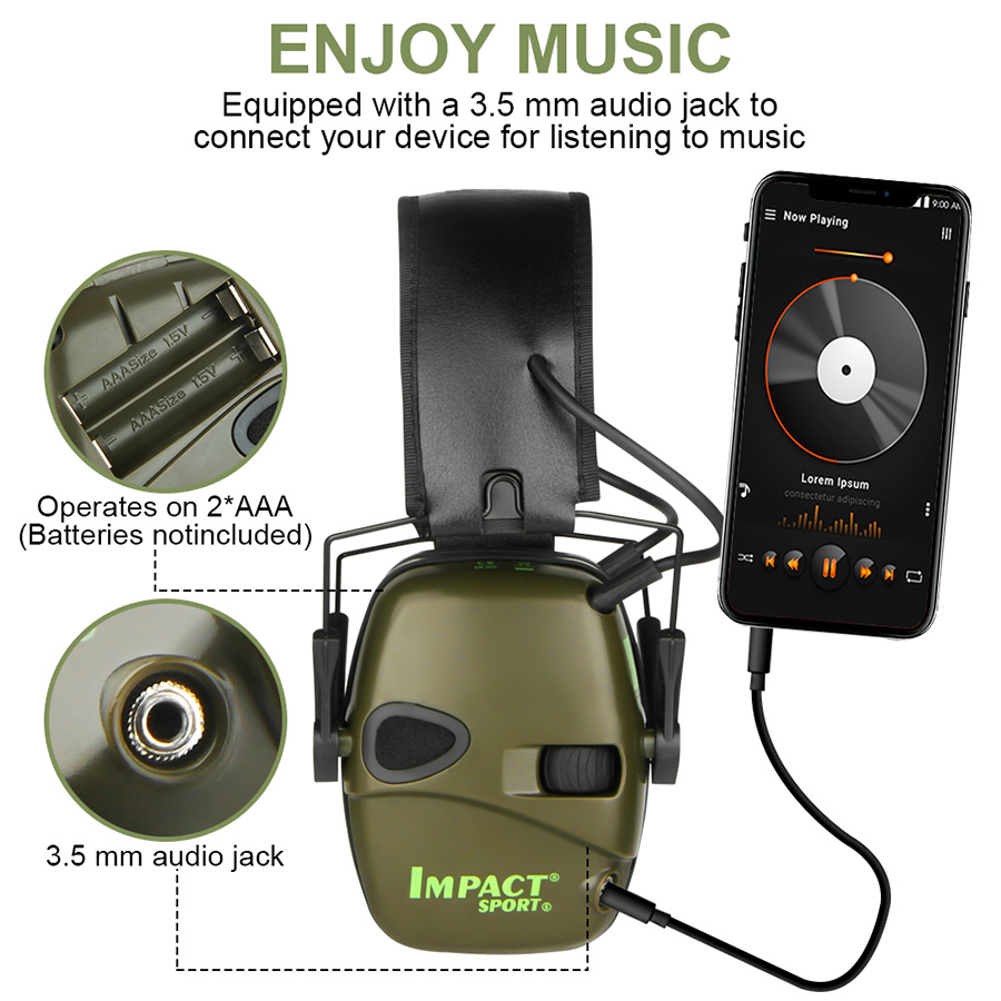 Earmuffs Active Headphones for - Shooting Ear Muff recensione e prezzo