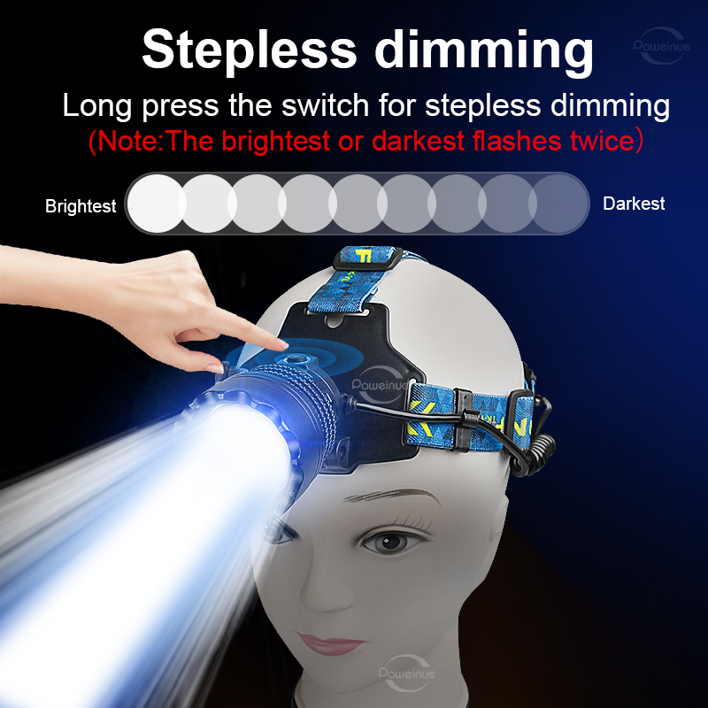 2000W Most Powerful LED Headla - Headlamp Tactical Bright recensione e prezzo
