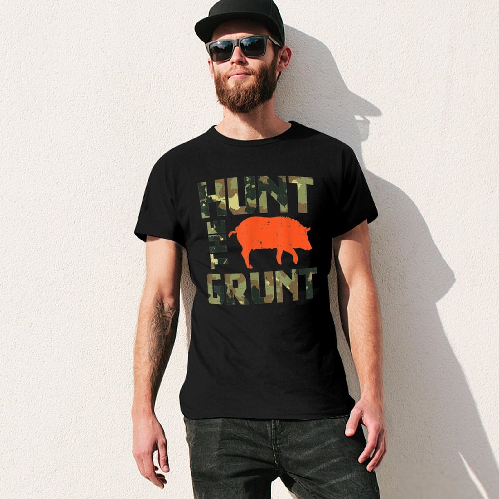 Camo Hunt The Grunt Hog Vintag - Wildman Hunting & Outdoor Photos recensione e prezzo