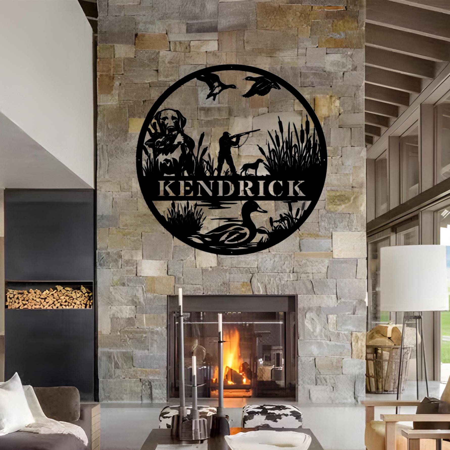 Custom Duck Hunting Metal Wall - Outdoor Hunting Dog Names recensione e prezzo