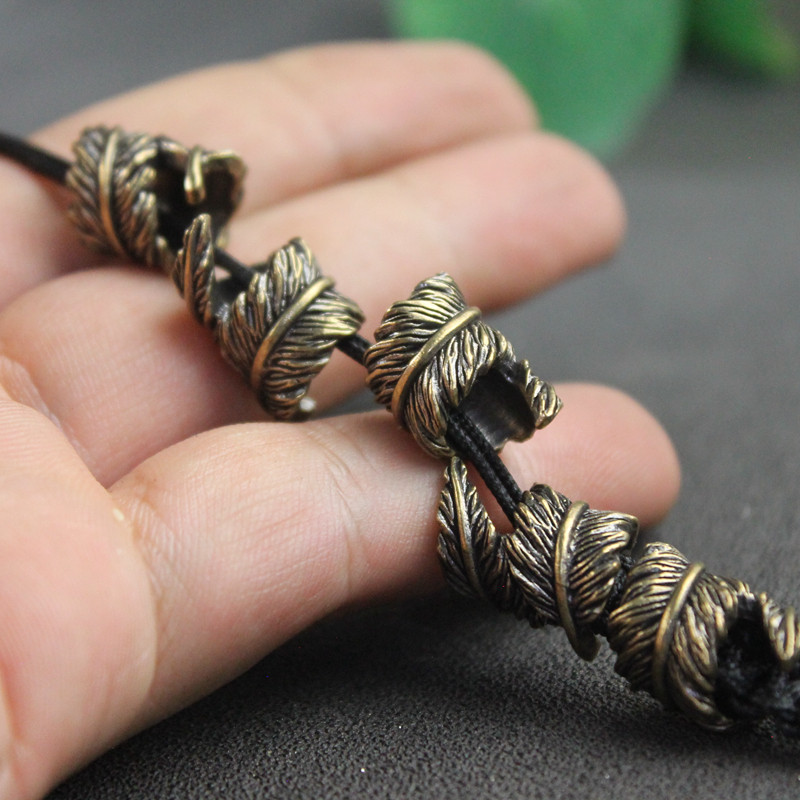 Plume Brass Knife Beads EDC Ou - Paracord Survival Bracelet recensione e prezzo