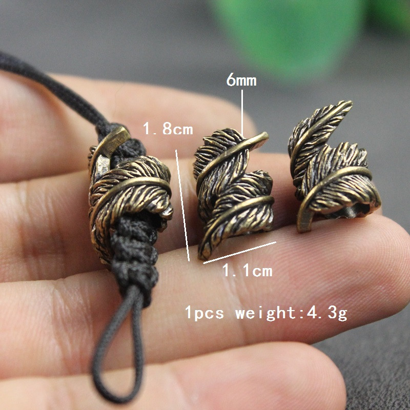Plume Brass Knife Beads EDC Ou - Paracord Survival Bracelet recensione e prezzo