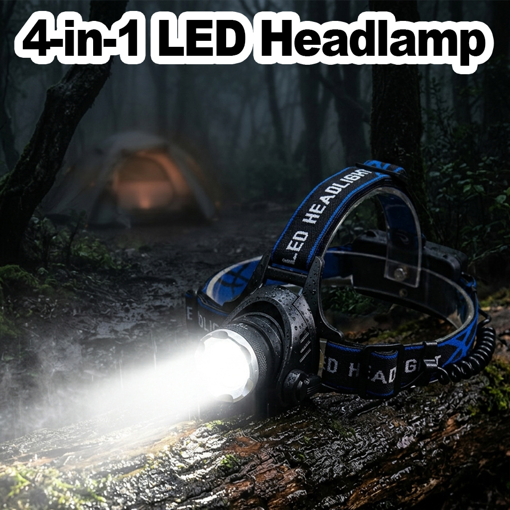 4in1 LED Headlamp Flashlights  - Headlamp Tactical Bright recensione e prezzo