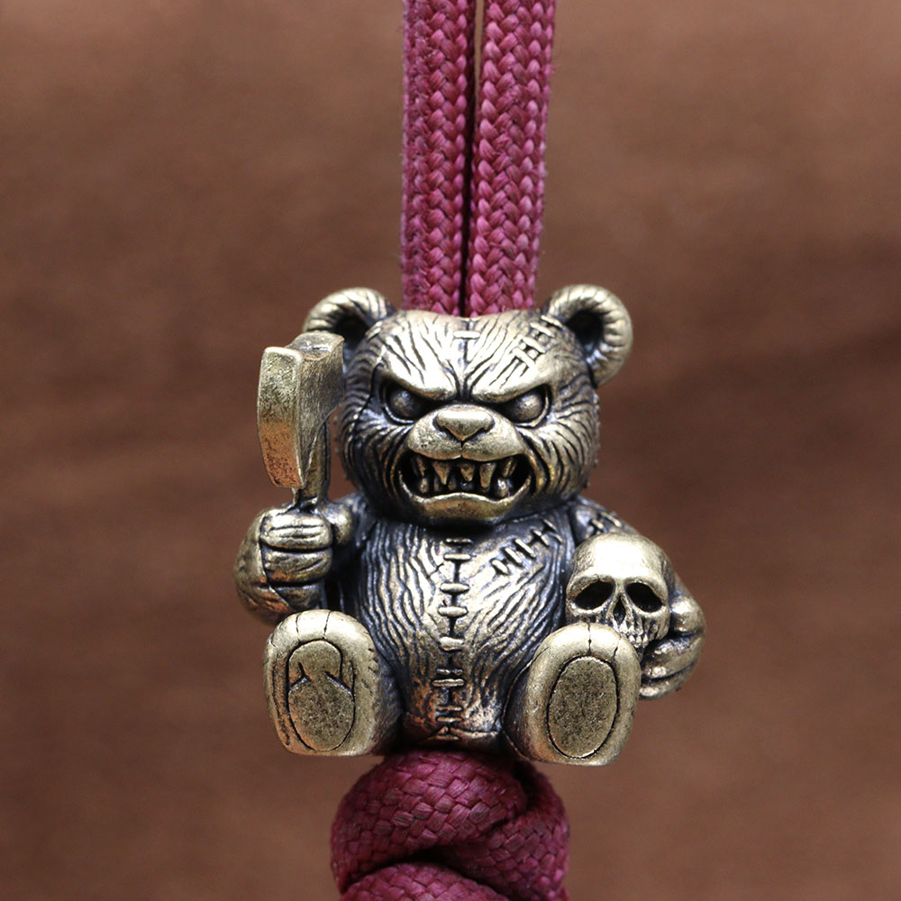 Axe Bear Brass Knife Bead Skul - Paracord Survival Bracelet recensione e prezzo