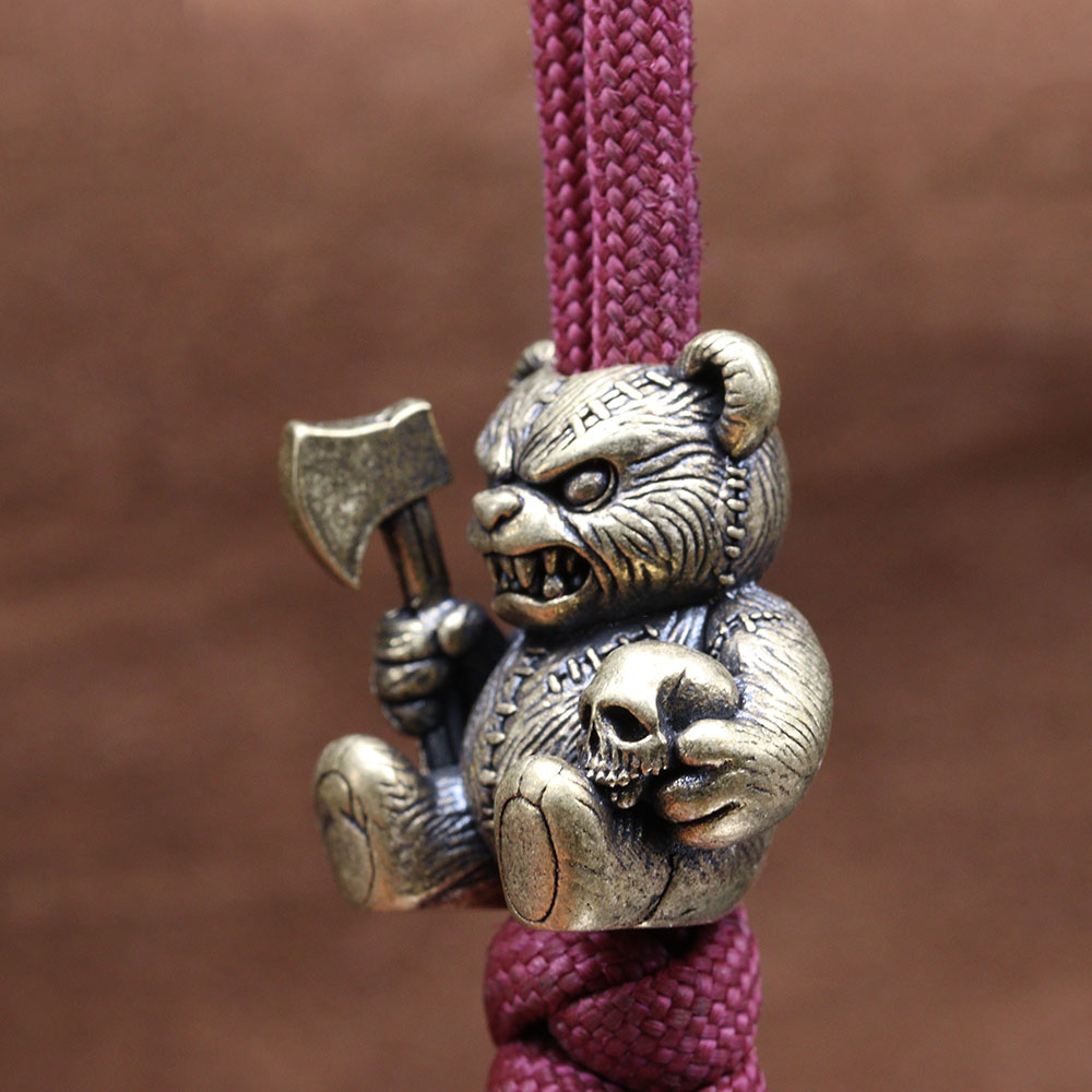 Axe Bear Brass Knife Bead Skul - Paracord Survival Bracelet recensione e prezzo