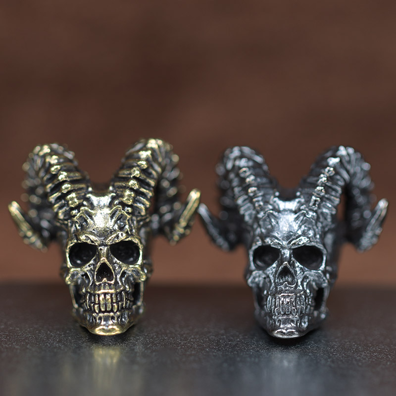Goat Horn Skull Head Brass Kni - Paracord Survival Bracelet recensione e prezzo
