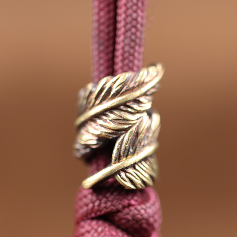 Plume Brass Knife Beads EDC Ou - Paracord Survival Bracelet recensione e prezzo