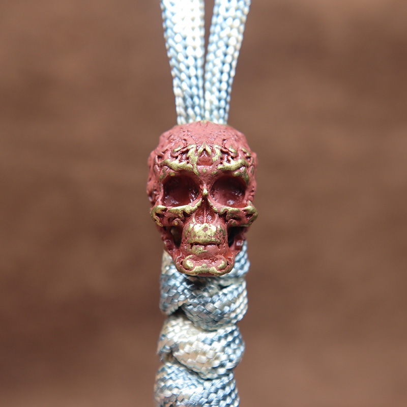 Punk Pattern Skull Head Beads  - Paracord Survival Bracelet recensione e prezzo