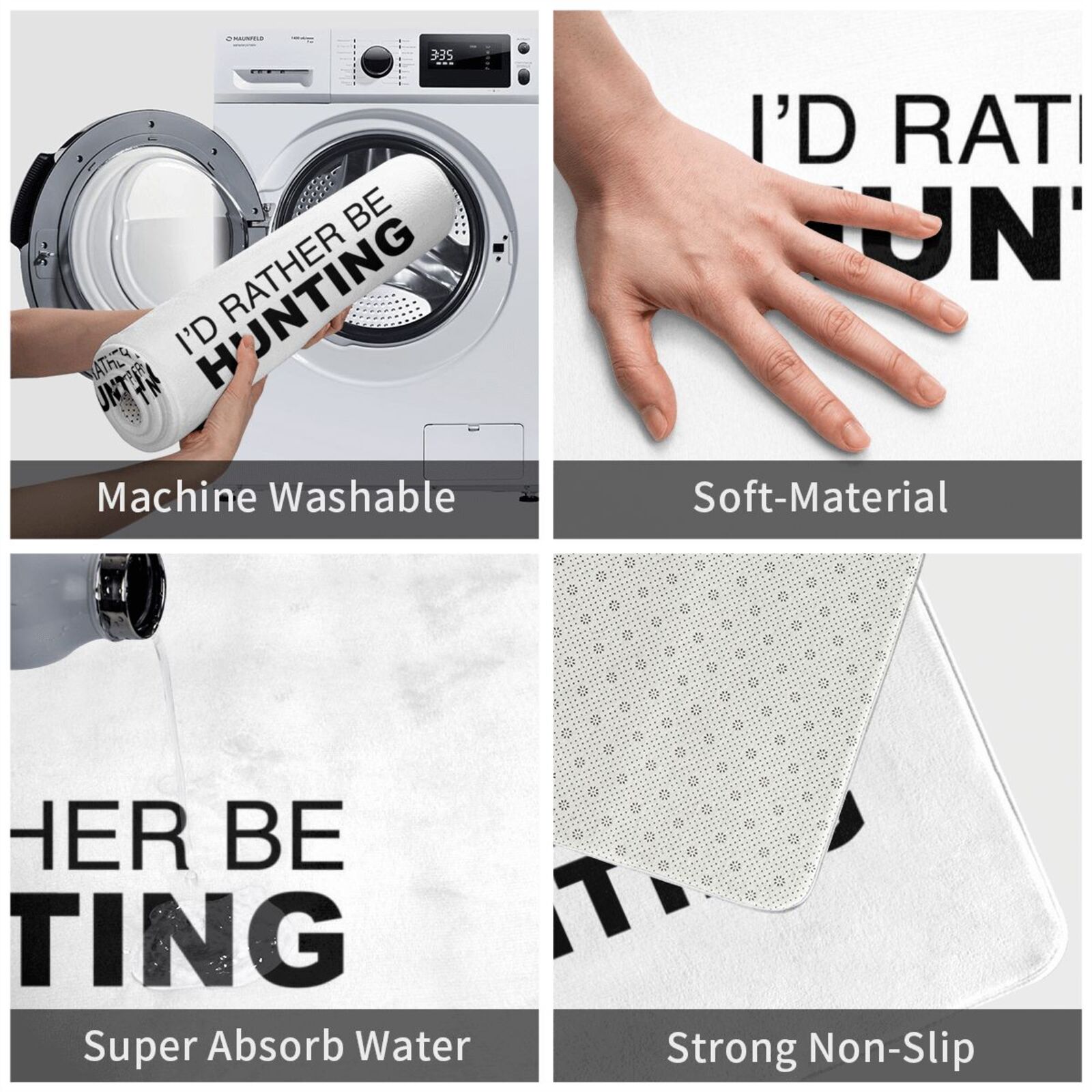 Id Rather Be Hunting Carpet Ma - Hunting Outdoor Mat recensione e prezzo