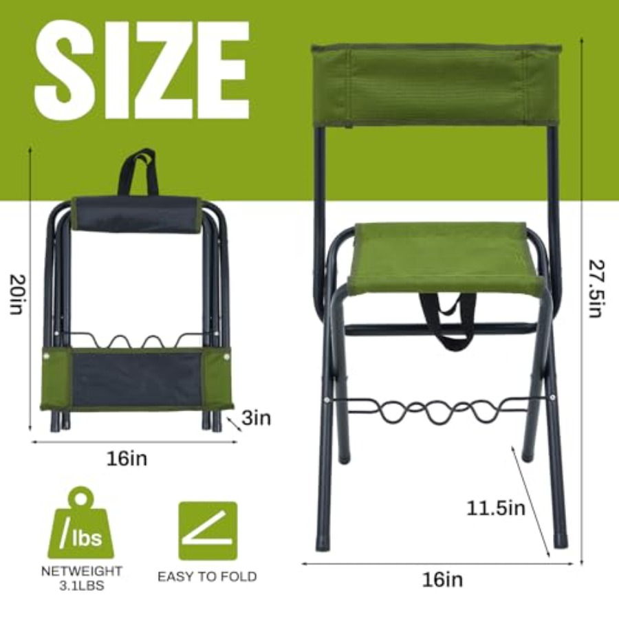 2 Pcs Summer Folding Fishing C - Outdoor Hunting Chair recensione e prezzo