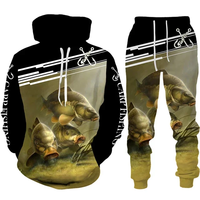 Novelty 3D Fish Printed Men Wo - Outdoor Hunting Pants Women recensione e prezzo