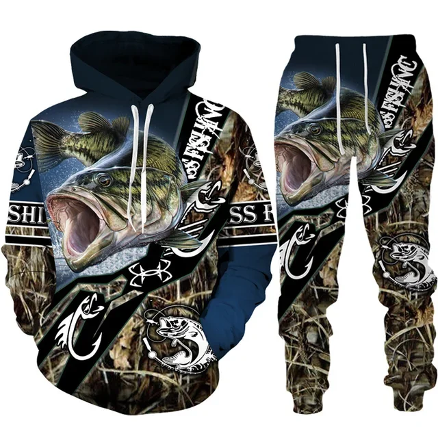 Novelty 3D Fish Printed Men Wo - Outdoor Hunting Pants Women recensione e prezzo