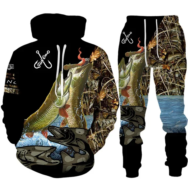 Novelty 3D Fish Printed Men Wo - Outdoor Hunting Pants Women recensione e prezzo