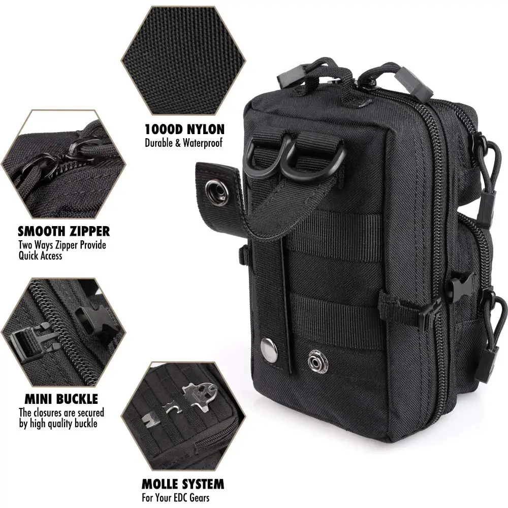Mini Molle Utility Pouch, EDC  - Outdoor Hunting Gear Storage recensione e prezzo