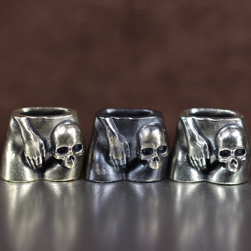 Hand Skull Head Brass Knife Be - Paracord Survival Bracelet recensione e prezzo