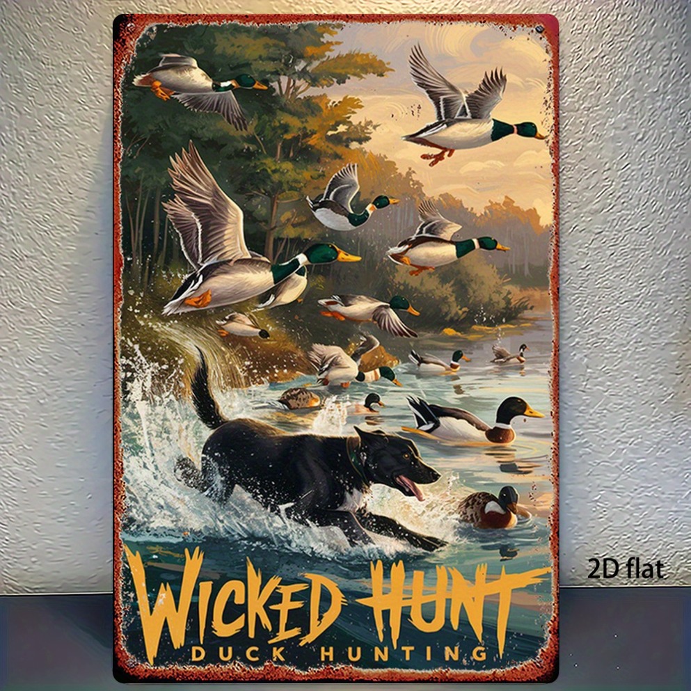 2D Flat Vintage Hunting Duck M - Wildman Hunting & Outdoor Photos recensione e prezzo