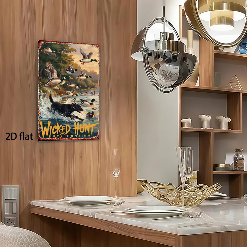 2D Flat Vintage Hunting Duck M - Wildman Hunting & Outdoor Photos recensione e prezzo