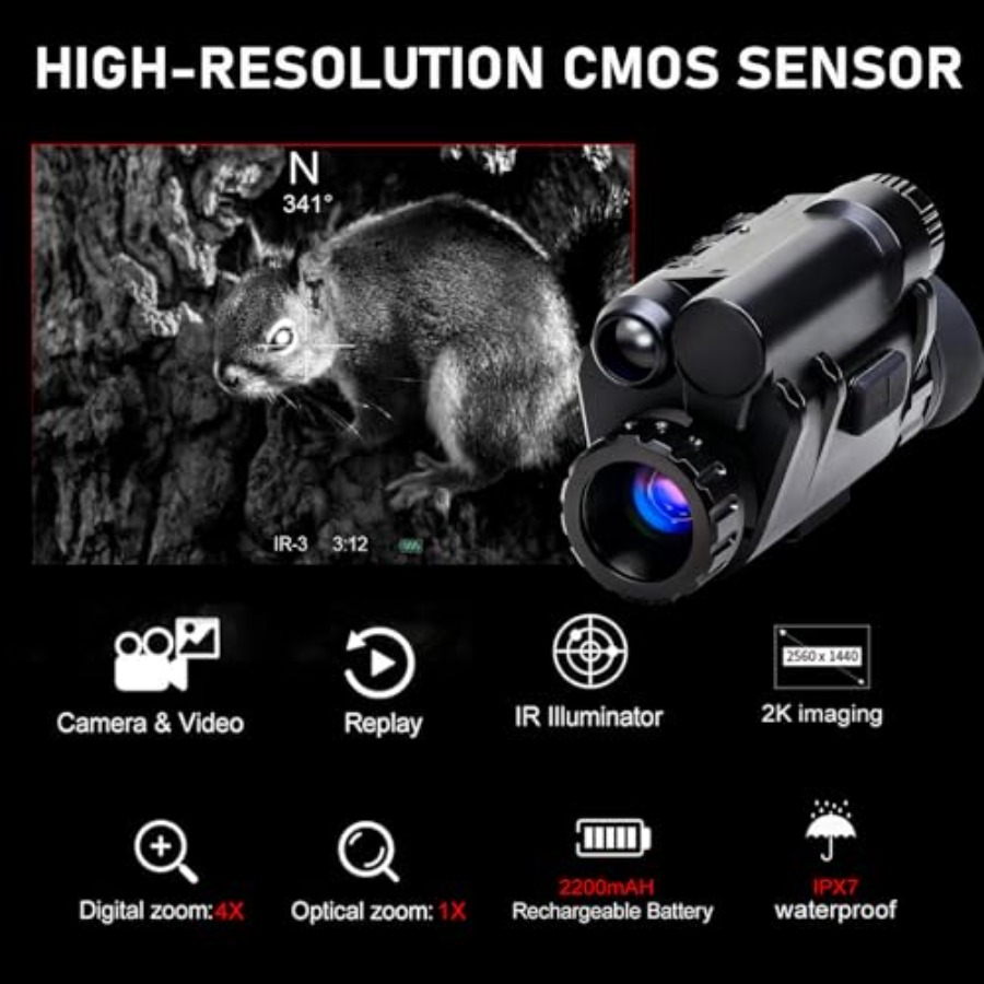 Digital 4X Zoom Night Vision M - Monocular Night Vision recensione e prezzo