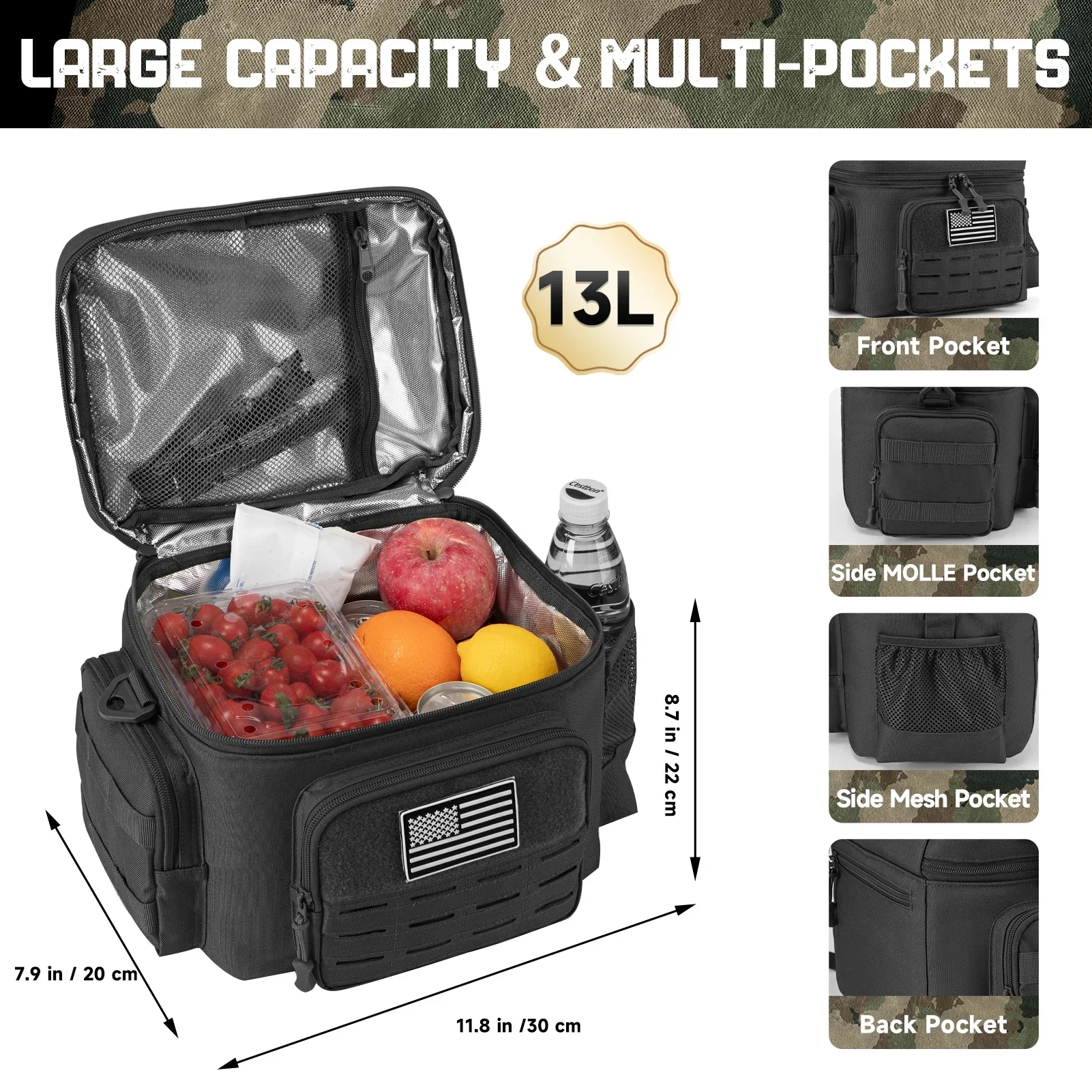 13L Tactical Thermal Cooler Ba - Outdoor Hunting Gear Storage recensione e prezzo