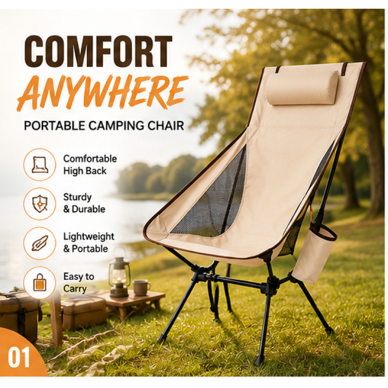 Portable Folding Camping Chair - Outdoor Hunting Chair recensione e prezzo