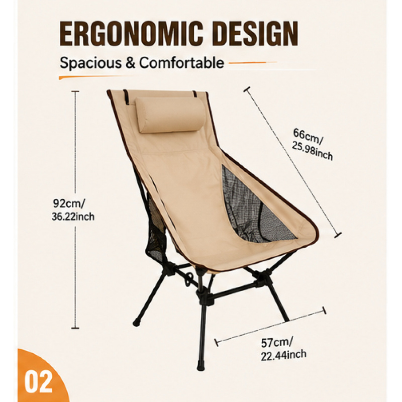 Portable Folding Camping Chair - Outdoor Hunting Chair recensione e prezzo
