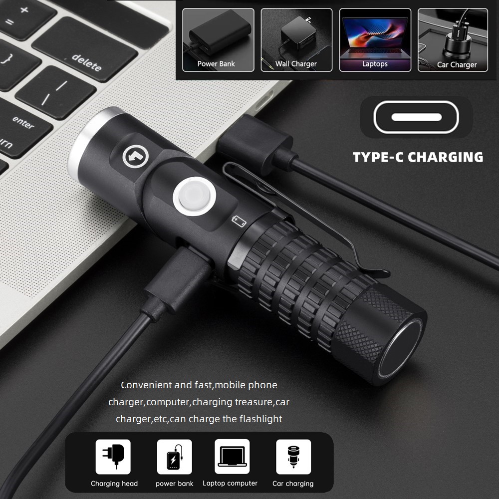 Magnetic P8 Led Flashlight 90° - Headlamp Tactical Bright recensione e prezzo