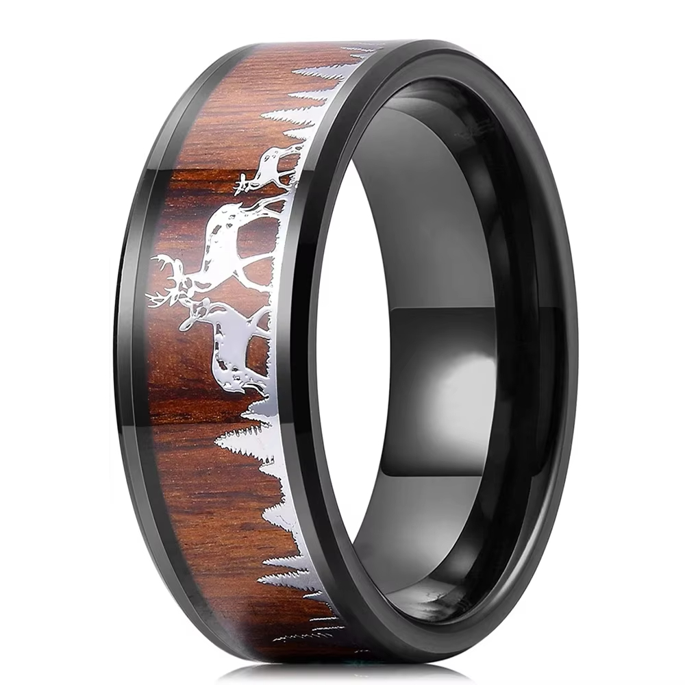 Fashion 8mm Koa Wood Inlay Dee - Wildman Hunting & Outdoor Photos recensione e prezzo