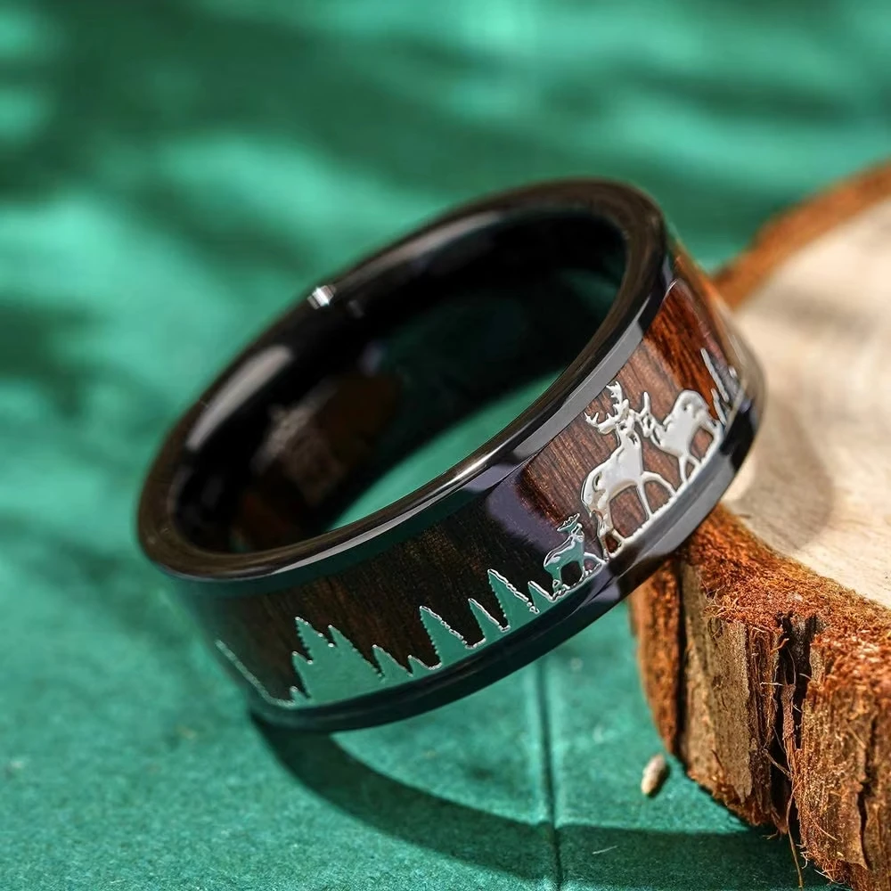 Fashion 8mm Koa Wood Inlay Dee - Wildman Hunting & Outdoor Photos recensione e prezzo