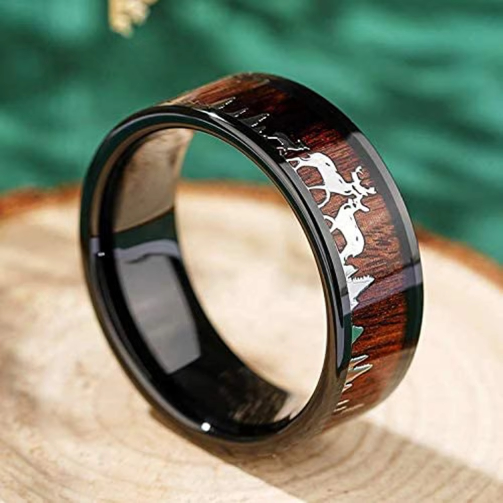 Fashion 8mm Koa Wood Inlay Dee - Wildman Hunting & Outdoor Photos recensione e prezzo