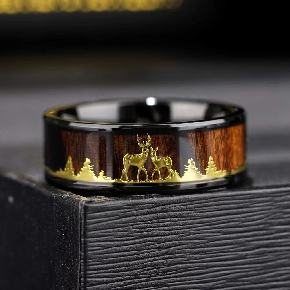 Fashion 8mm Koa Wood Inlay Dee - Wildman Hunting & Outdoor Photos recensione e prezzo